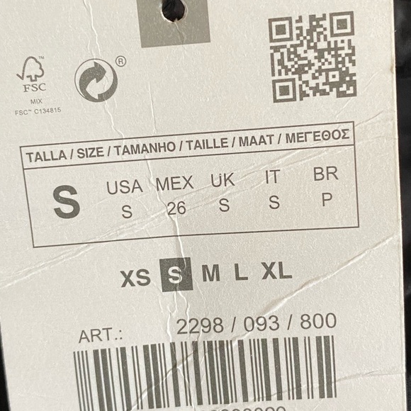 NWT. Zara Black Openwork Embroidery Midi Dress. Size S. - Picture 6 of 10